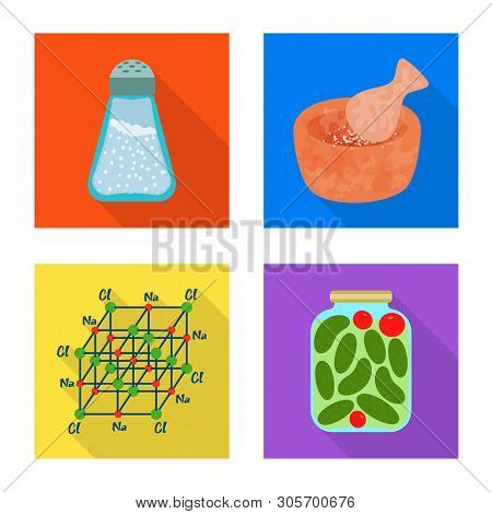 Vector Illustration Of Raw  And Kitchen  Icon. Collection Of Raw  And Sea Vector Icon For Stock.