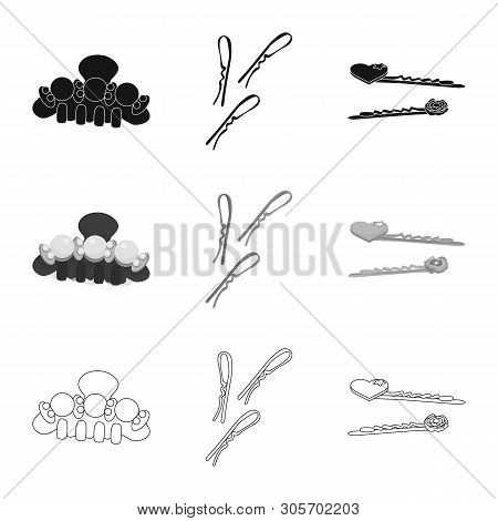 Vector Illustration Of Beauty And Fashion Logo. Set Of Beauty And Female Stock Vector Illustration.