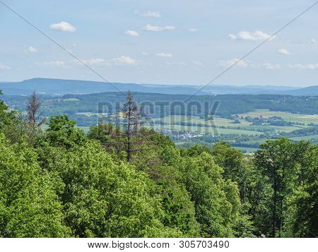 the City of Detmold and the hermannsdenkmal in germany