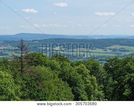 the City of Detmold and the hermannsdenkmal in germany