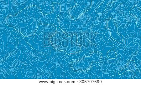 Creative Illustration Of Topographic Map. Art Design Contour Background. Abstract Concept Graphic El