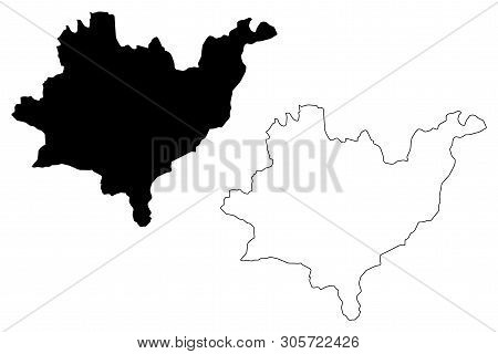 Azuay Province (republic Of Ecuador, Provinces Of Ecuador) Map Vector Illustration, Scribble Sketch 