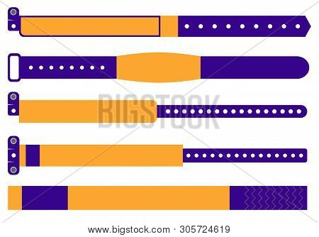 Creative Illustration Of Bracelets For Entrance To The Event Isolated On Background. Art Design. Abs