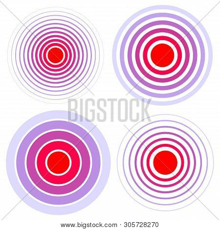 Creative Illustration Of Pill Target Spot Symbol, Medical Painkiller Drug Icon Isolated On Backgroun