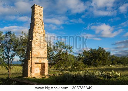 Landscape Shot Of Fort Phantom Hill In Abilene Texas.
