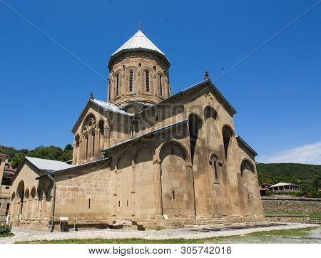 View To Transfiguration Church. Samtavro Monastery Has Living Pillar And The Particle Of The Relics 