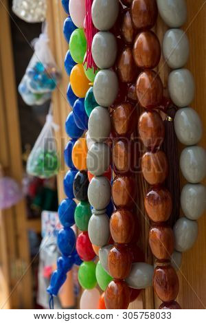Souvenirs Shop In Lagich Village, Azerbaijan. Beautiful Photo Of Souvenir Shops In The Village Bazaa