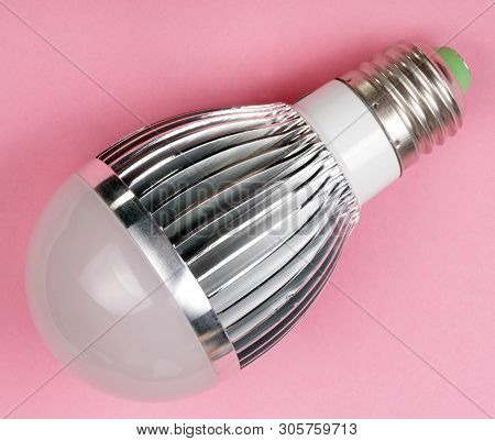 Led Tube Lamp At Dry Sunny Summer Day