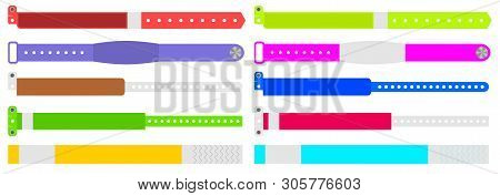 Creative Illustration Of Bracelets For Entrance To The Event Isolated On Background. Art Design. Abs