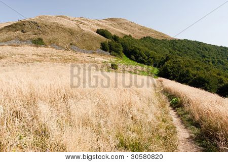 Bieszczady 山の南の東のポーランド