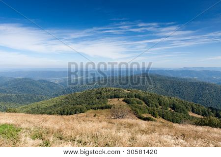 Bieszczady 山の南の東のポーランド