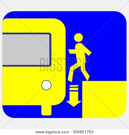 Be Careful When Entering The Subway Train Icon