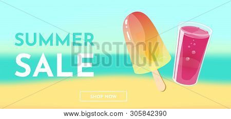 Hello Summer Banner Vector Photo Free Trial Bigstock