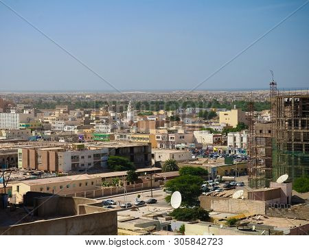 Aerial Cityscape View To Nouakchott, The Capital Of Mauritania - 13 November 2012