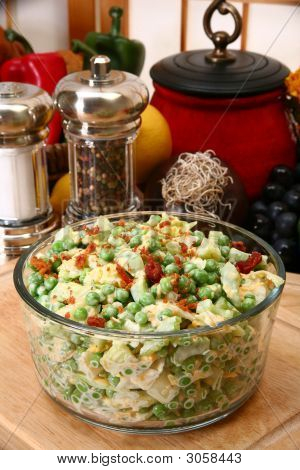 Ært salat med hindbær Vinaigrette