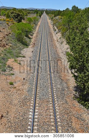 Vias De Tren, In The Province Of Teruel Spain