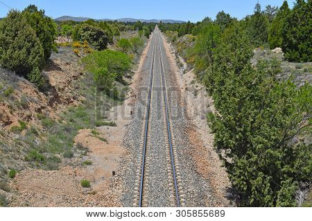 Vias De Tren, In The Province Of Teruel Spain