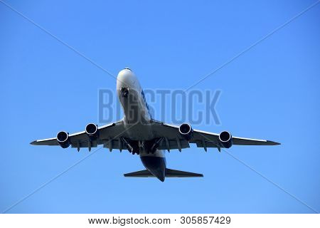 Amsterdam The Netherlands - March 4th, 2018: N854gt Atlas Air Boeing 747-8f Takeoff From Aalsmeerbaa