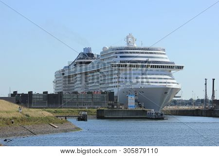 Ijmuiden, The Netherlands - September 10th, 2016: Msc Splendida A Cruise Ship Owned And Operated By 