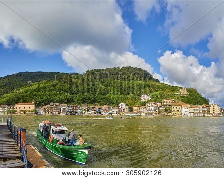 Pasajes De San Juan (pasai Donibane), Spain - June 5, 2019. Fishing Village Of Pasajes De San Juan O