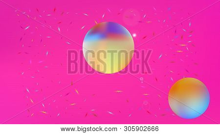 Net Space Fantasy. Background Texture, Smoot. Common Colorific Illustration.  Magneta Colored Backgr