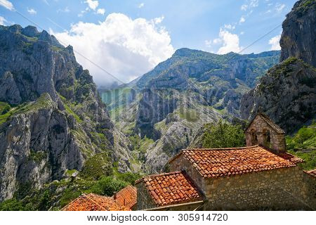 Naranjo de Bulnes peak Urriellu in Picos de Europa of Asturias Spain