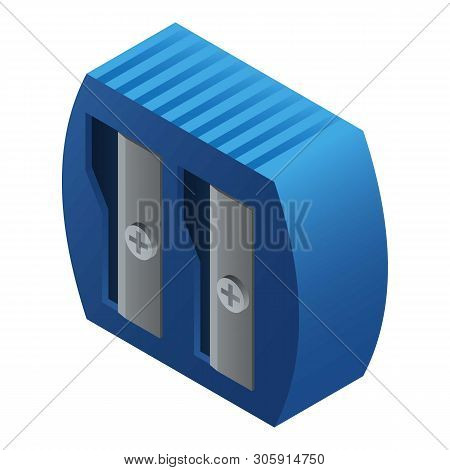 Double Sharpener Icon. Isometric Of Double Sharpener Vector Icon For Web Design Isolated On White Ba
