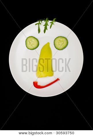 vegetabiliska smiley