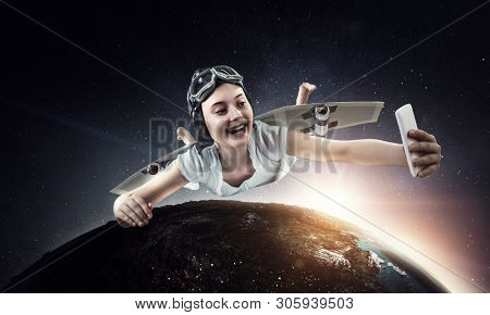 Fly with self-made plane wing