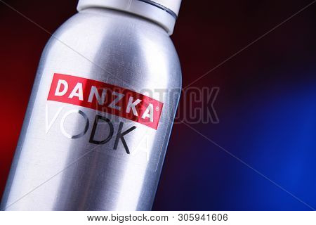 Bottle Of Danzka, A Brand Of Danish Vodka Owned By Belvedere Sa