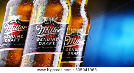 Bottles Of Miller Genuine Draft Beer