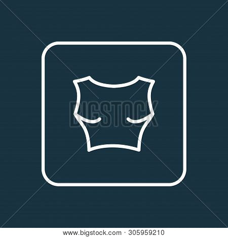 Cropped Top Icon Line Symbol. Premium Quality Isolated Bustier Element In Trendy Style.