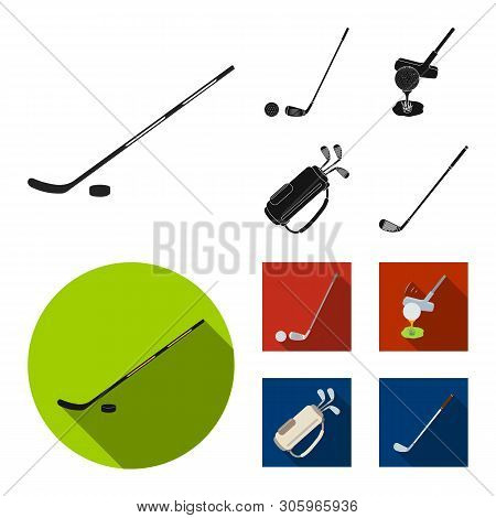 Vector Design Of  And Stick Symbol. Set Of  And Golf  Vector Icon For Stock.