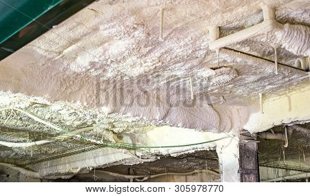Thermal Insulation With Foam On The Ceiling