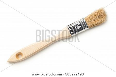 Paint Brush 20 Mm Isolated On White Background. Top View