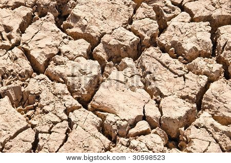 Cracked ground