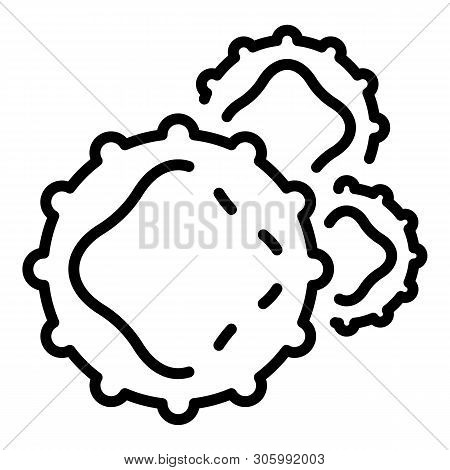 Bacteria Spores Icon. Outline Bacteria Spores Vector Icon For Web Design Isolated On White Backgroun