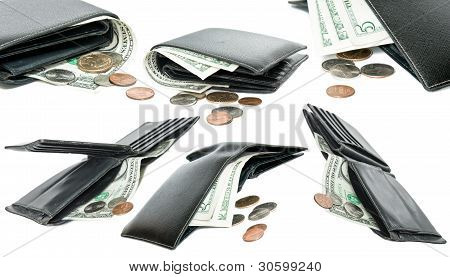 A set of wallets isolated