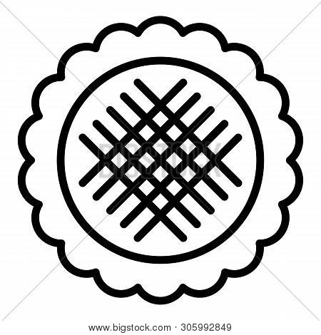 Sunflower Full Seed Icon. Outline Sunflower Full Seed Vector Icon For Web Design Isolated On White B