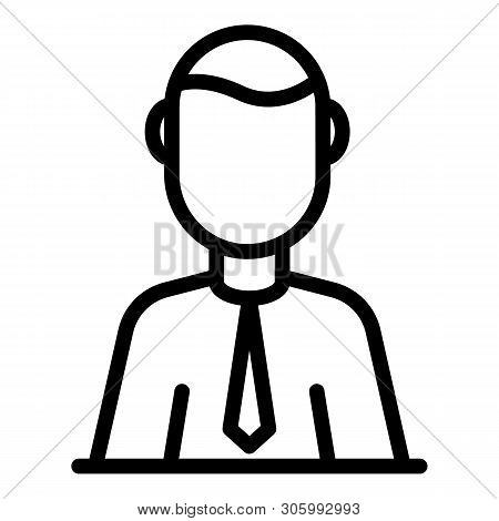 Administrator Icon. Outline Administrator Vector Icon For Web Design Isolated On White Background