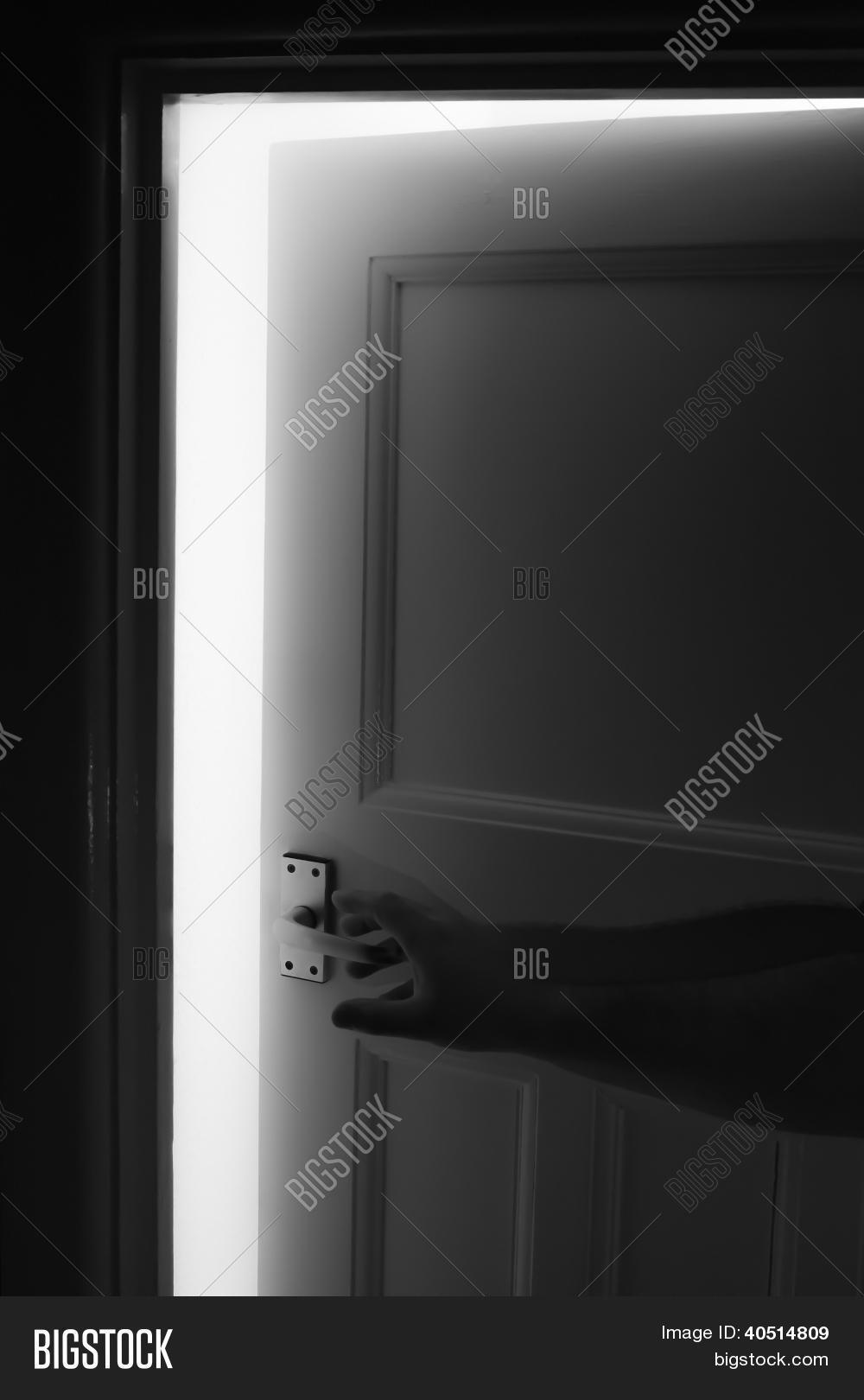 Male Hand Pushes Open Image & Photo (Free Trial) Bigstock