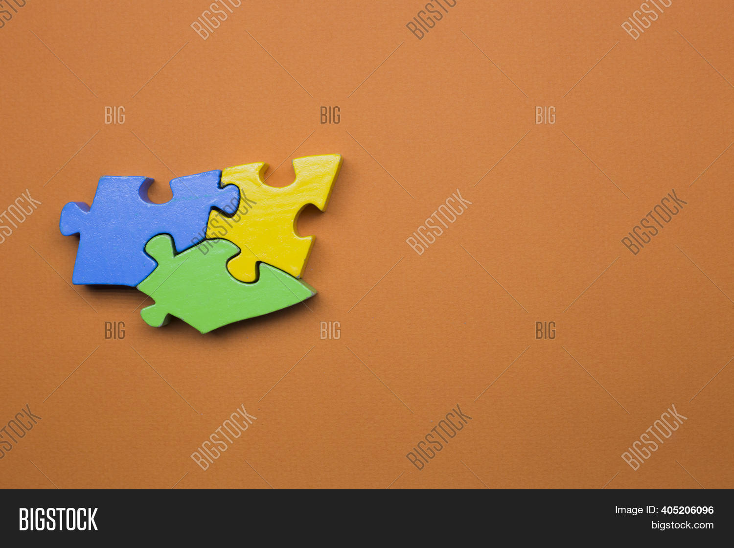 Three Puzzle Pieces Image & Photo (Free Trial) | Bigstock
