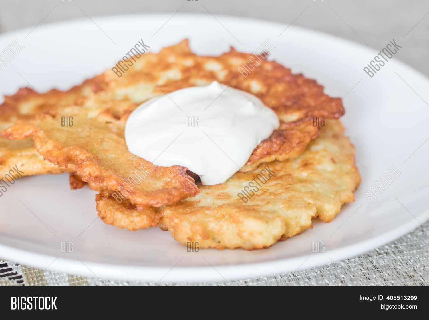 Polish Potato Pancakes Image Photo Free Trial Bigstock