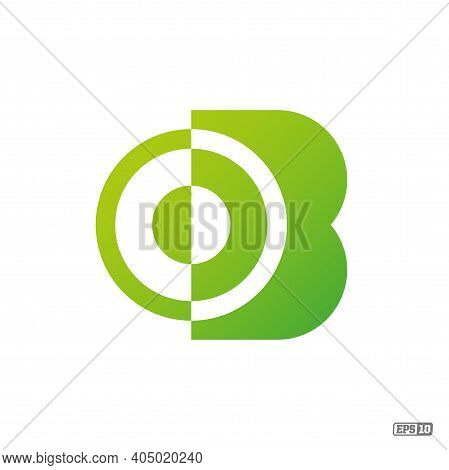 Modern Professional Logo Monograma B In Green Theme