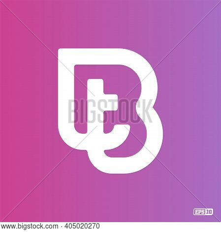Modern Professional Logo Monograma Bt In Purple Theme