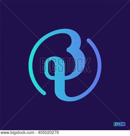 Modern Professional Logo Monograma Bt In Blue Theme