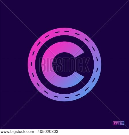 Modern Professional Logo Monograma N In Purple Theme