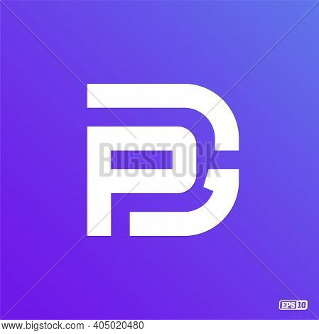 Modern Professional Logo Monograma Pg In Purple Theme