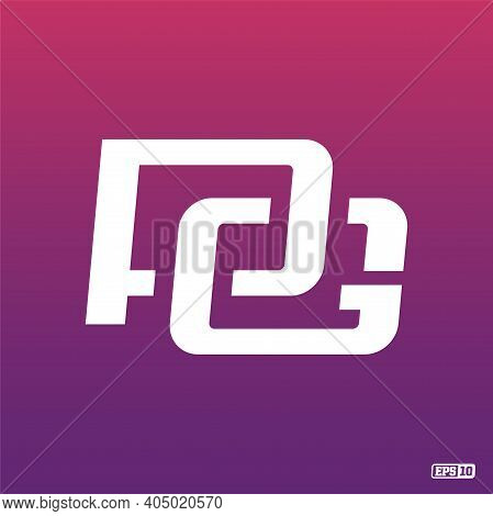 Modern Professional Logo Monograma Pg In Purple Theme