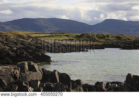 Connemara (ireland), - July 20, 2016: Coast In Connemara, Co. Galway, Ireland